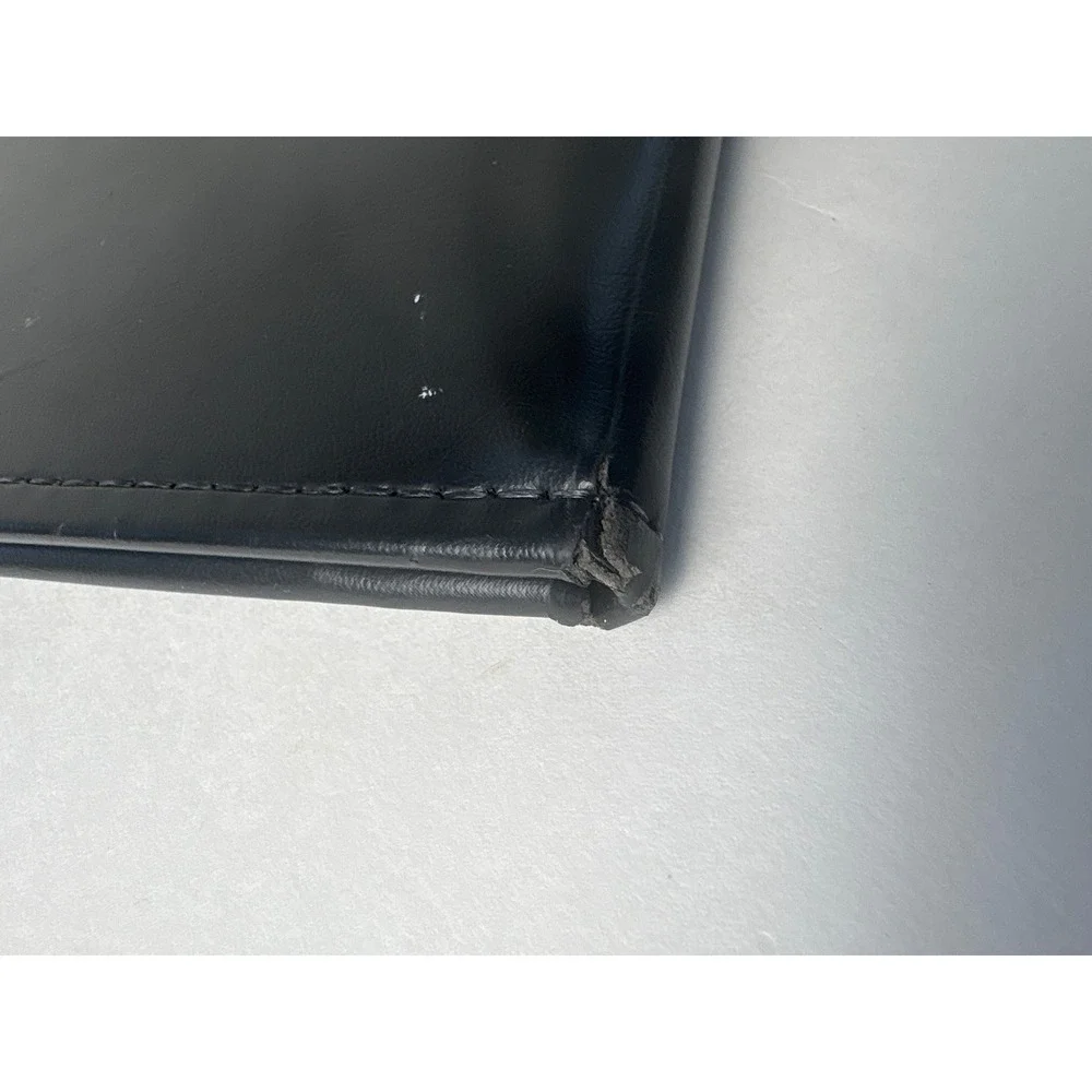 Stafford Black Leather Portfolio Organizer Business Document Holder Made‎ in USA